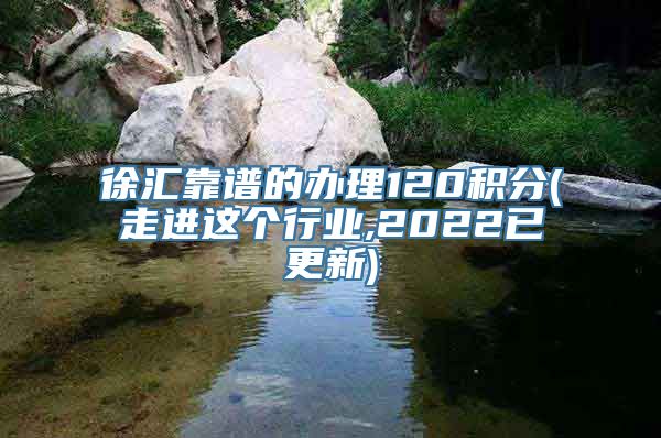 徐汇靠谱的办理120积分(走进这个行业,2022已更新)