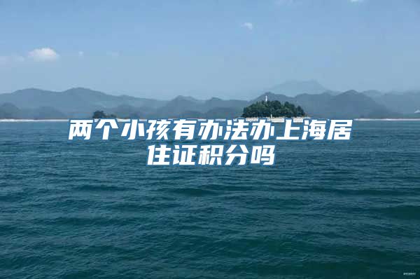 两个小孩有办法办上海居住证积分吗