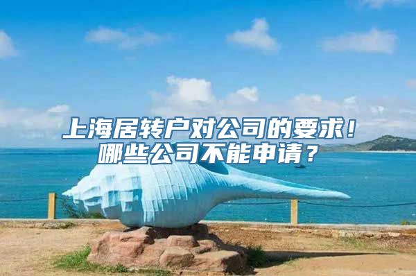 上海居转户对公司的要求！哪些公司不能申请？