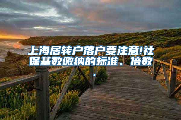 上海居转户落户要注意!社保基数缴纳的标准、倍数 .