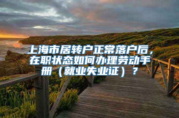 上海市居转户正常落户后，在职状态如何办理劳动手册（就业失业证）？