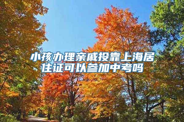 小孩办理亲戚投靠上海居住证可以参加中考吗