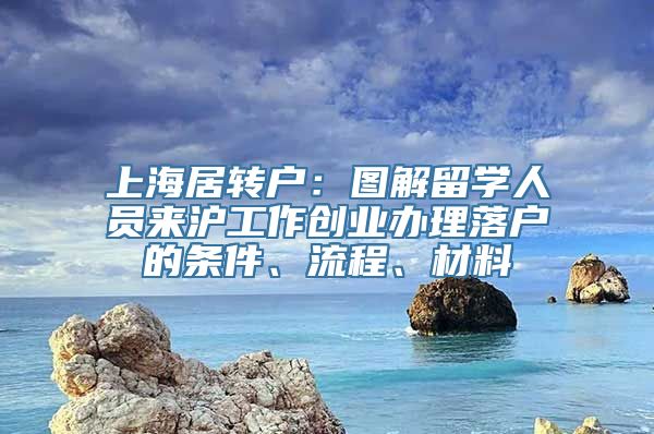 上海居转户：图解留学人员来沪工作创业办理落户的条件、流程、材料