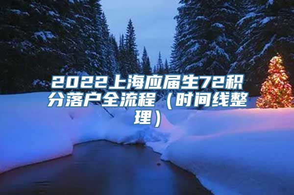 2022上海应届生72积分落户全流程（时间线整理）