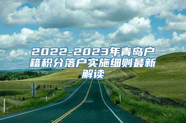 2022-2023年青岛户籍积分落户实施细则最新解读