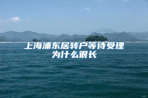 上海浦东居转户等待受理为什么很长